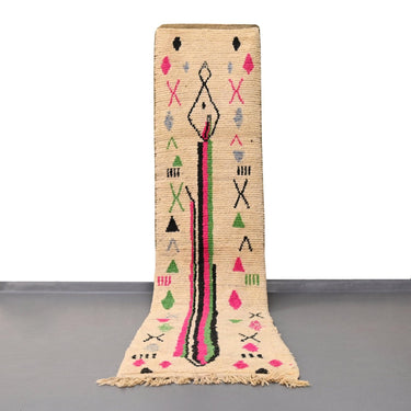 Vintage Moroccan Runner Rug 2.4 x 13 feet / 74 x 397 cm - Ettilux Home